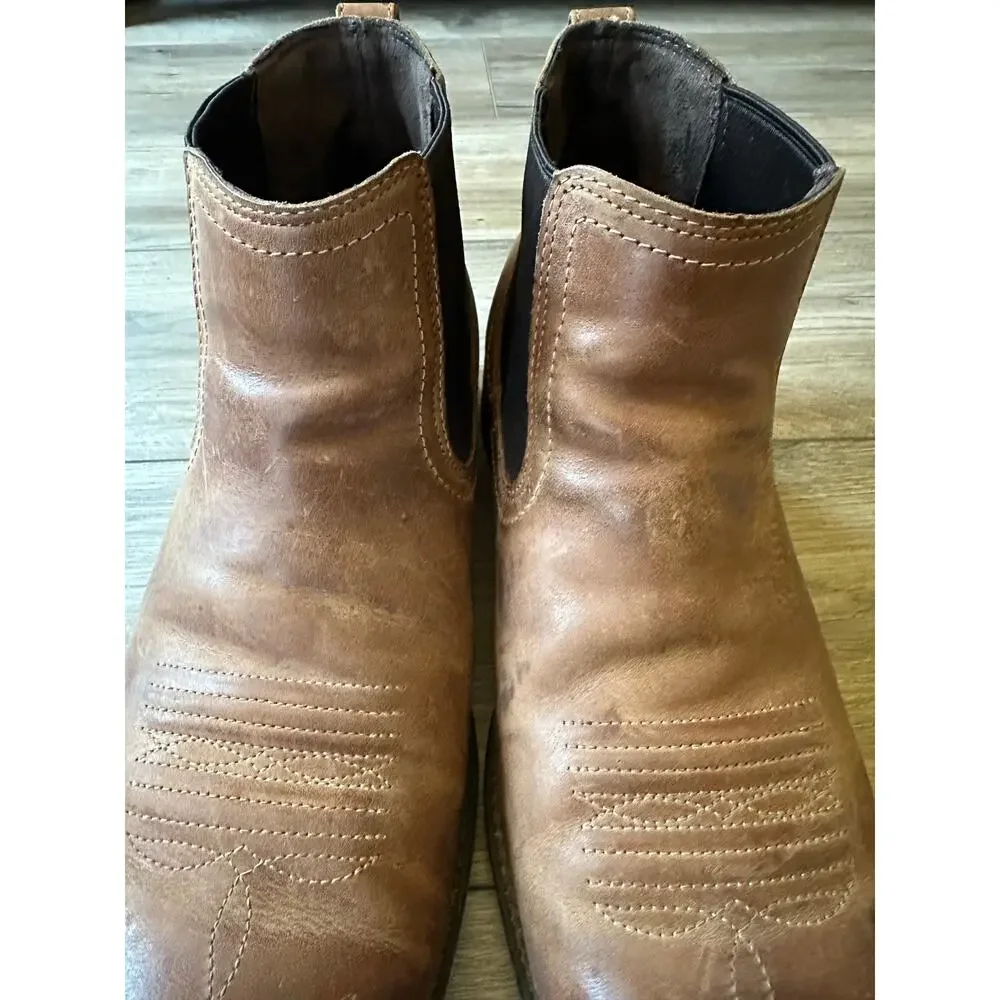 Ariat Booker Ultra Western Chelsea Brown Boot size 11EE